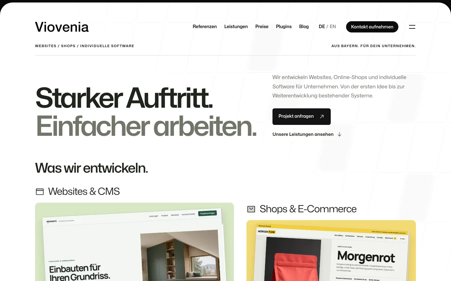 Live-Ansicht von viovenia.com, aufgenommen am 21.10.2026